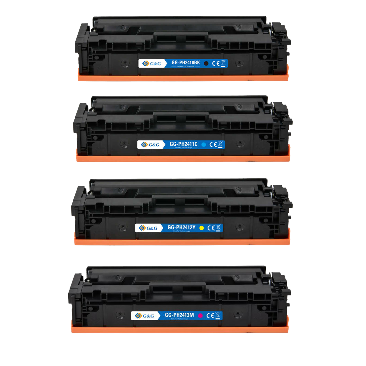 G&G HP 216A (W2410A/W2411A/W2412A/W2413A) Compatible Laser Toner Cartridge - 4 Pack