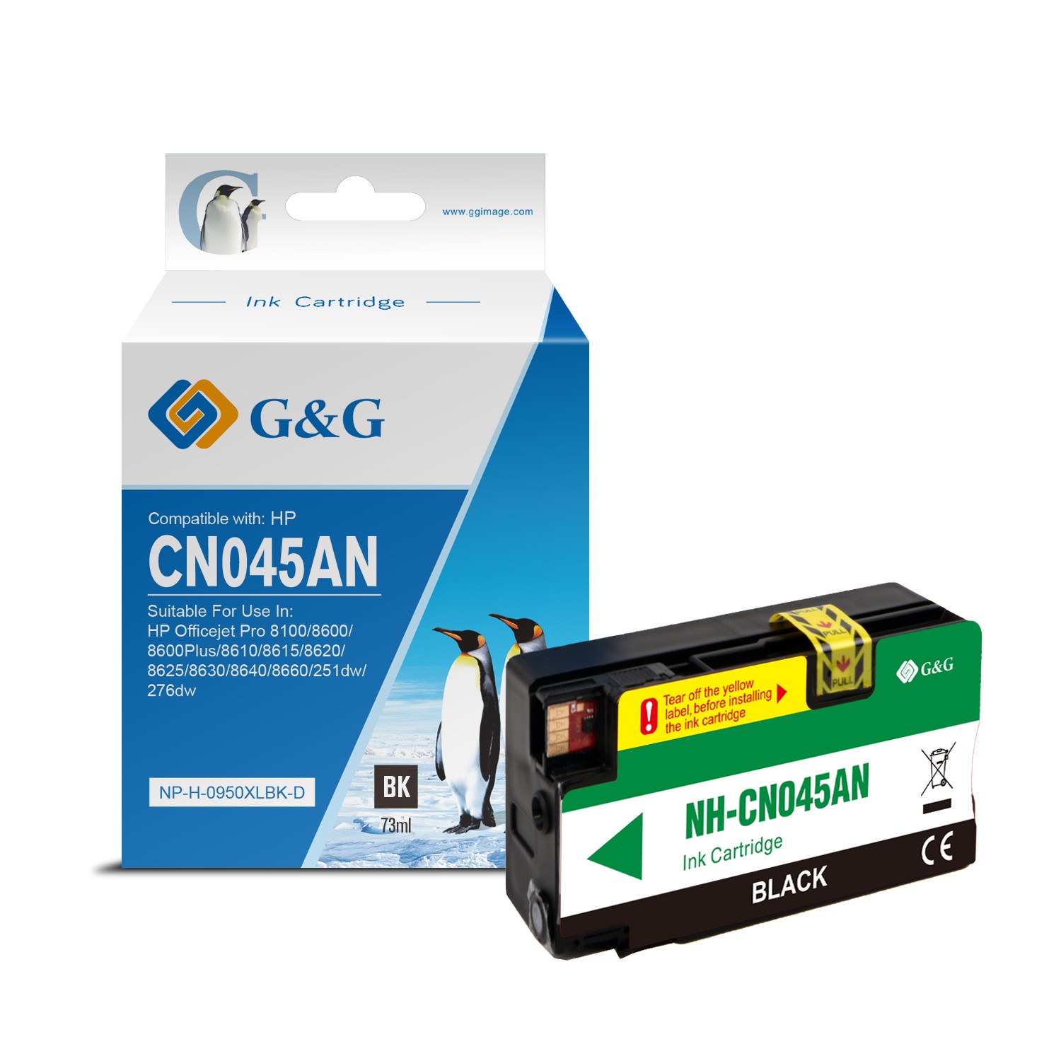 G&G Compatible HP 950XL Black High Capacity Ink Cartridge - CN045AE