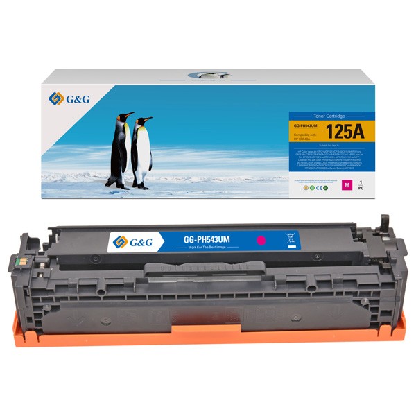 G&G HP 125A  - CB540A/1A/2A/3A - Compatible Laser Toner Cartridge - 4 Pack