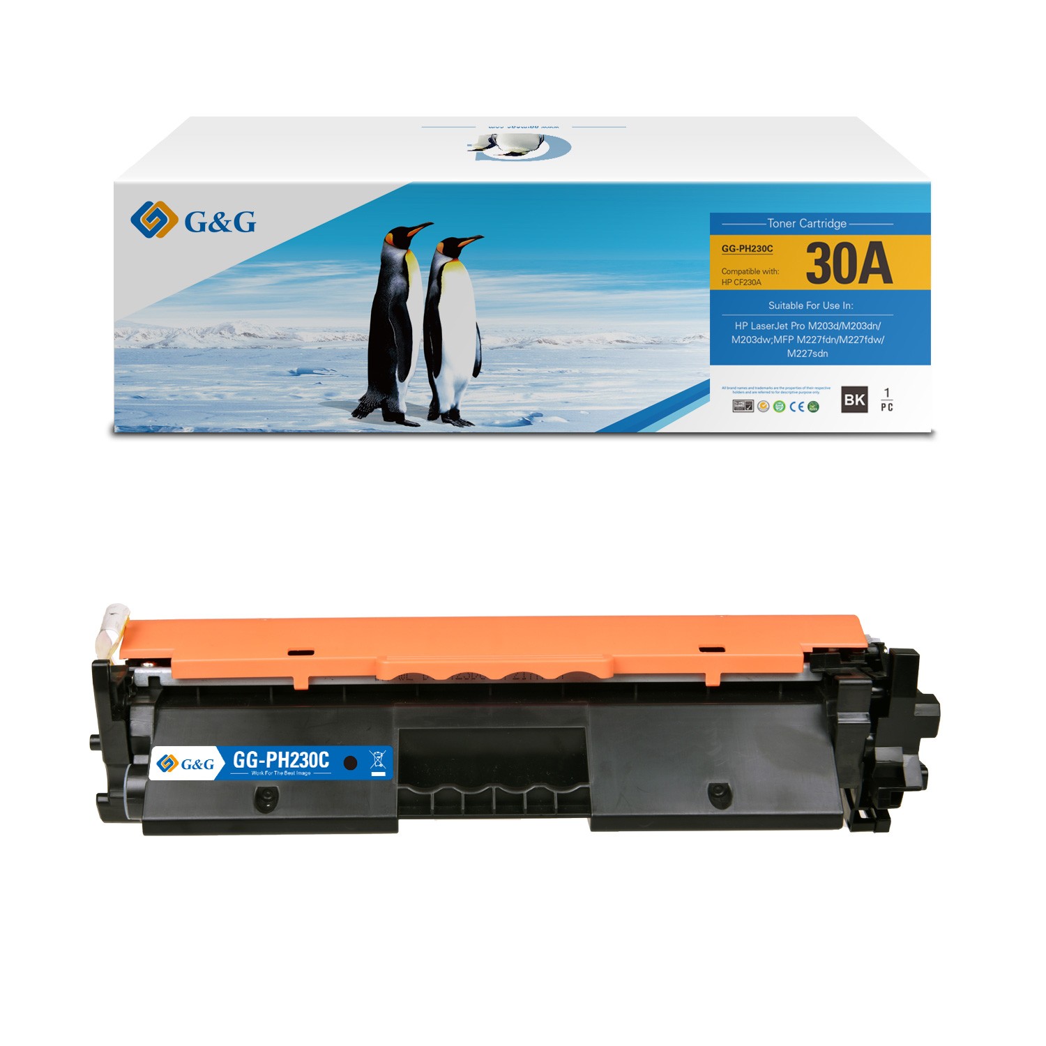 G&G HP CF230A Black Compatible Toner 30A