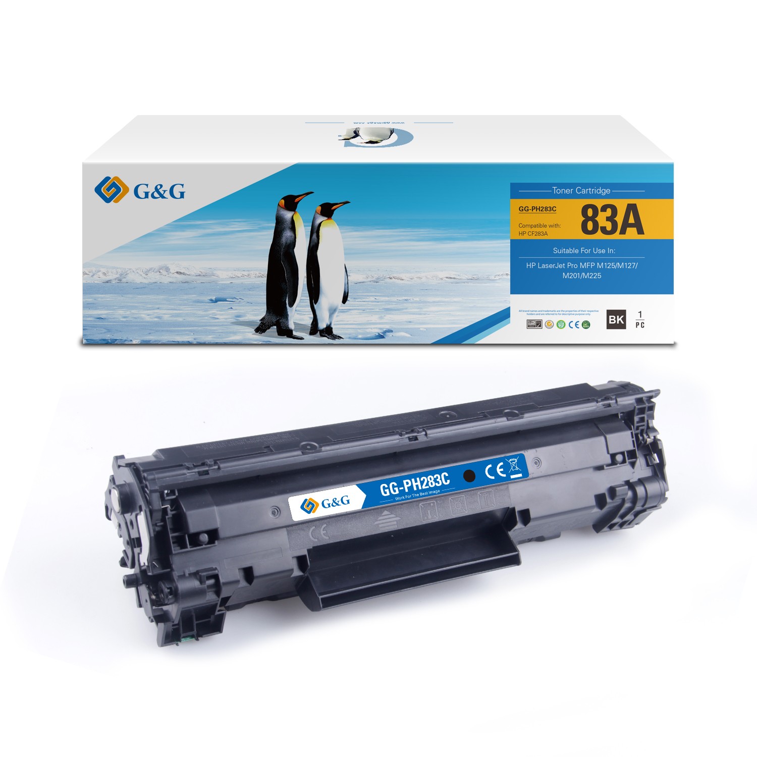 G&G HP CF283A Black Compatible Toner 83A