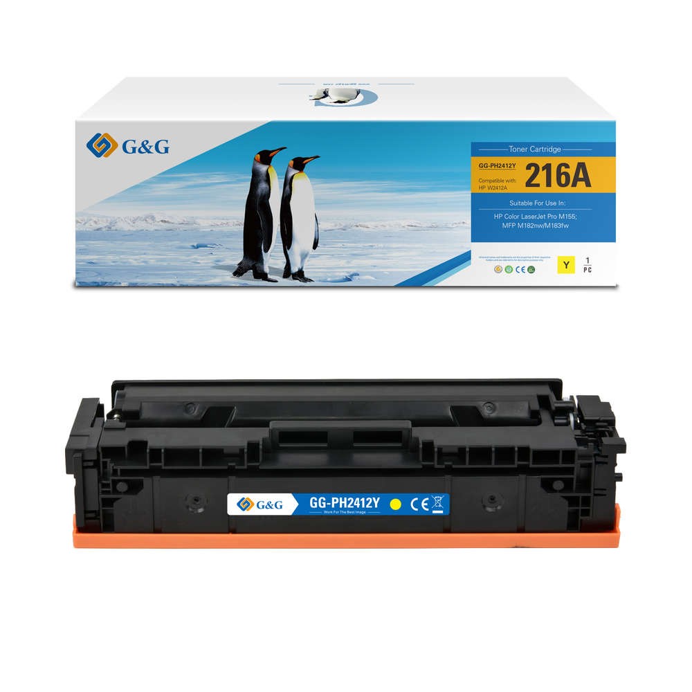 G&G HP 216A (W2410A/W2411A/W2412A/W2413A) Compatible Laser Toner Cartridge - 4 Pack