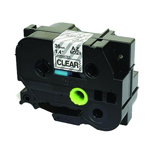 EasyOffice Brother Compatible TZe161 Black on Clear 36mm Tape - 5 Pack