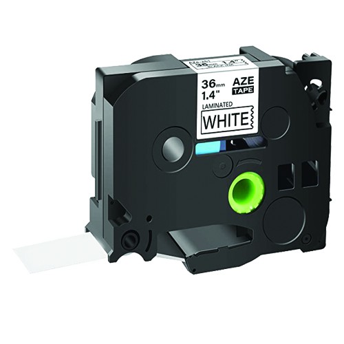 EasyOffice Brother Compatible TZe261 Black on White 36mm Tape - 5 Pack