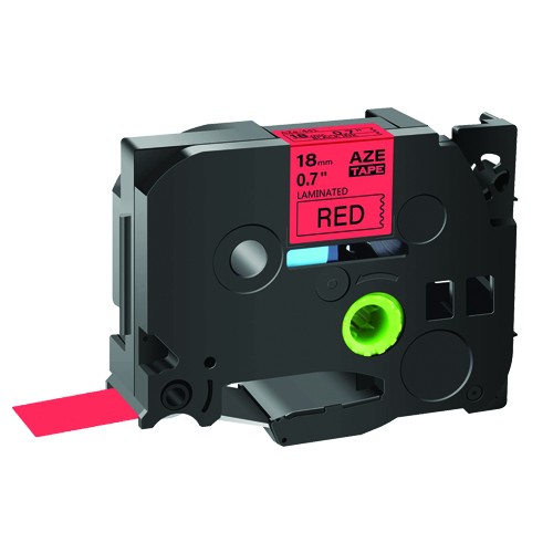 EasyOffice Brother Compatible TZe-441 Black on Red 18mm Tape - 3 Pack