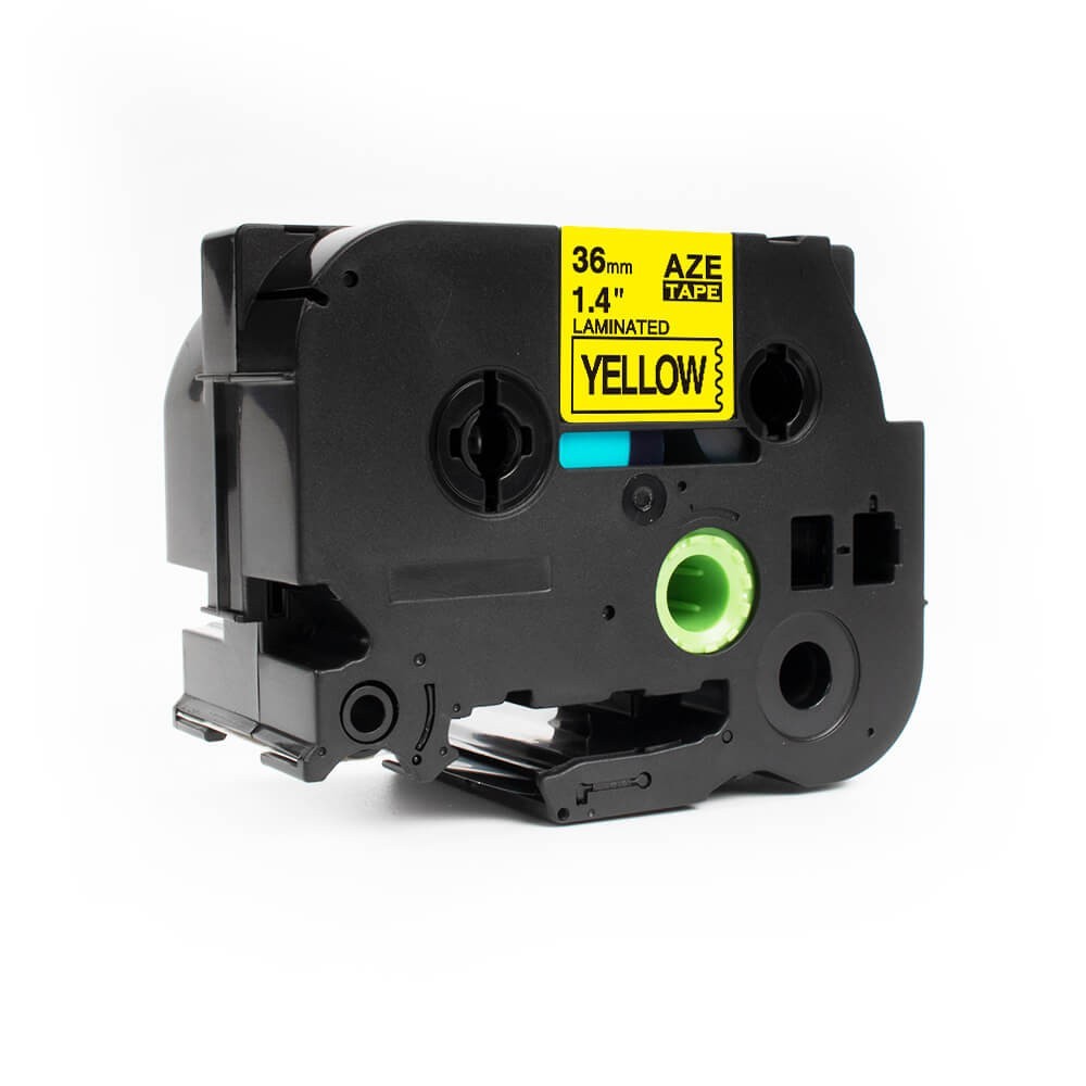 EasyOffice Brother Compatible TZe661 Black on Yellow 36mm Tape - 5 Pack