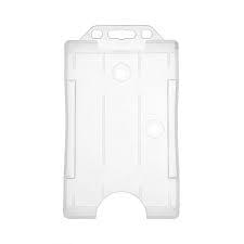 *SINGLE* Portrait open face Portrait ID pass holder CLEAR