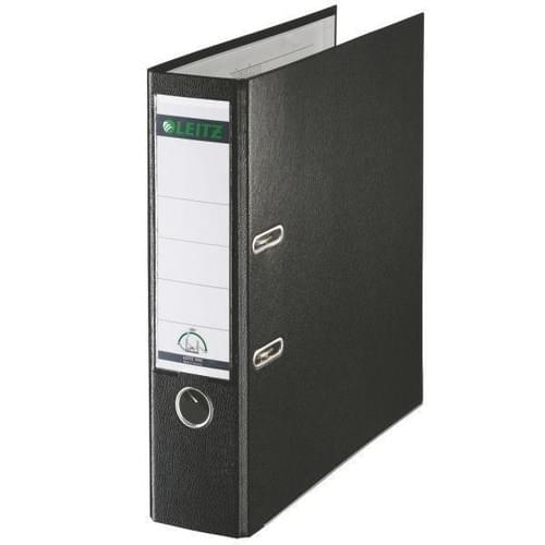 *SINGLE* Leitz Lever Arch File Plastic 80mm Spine A4 Black Ref 10101095