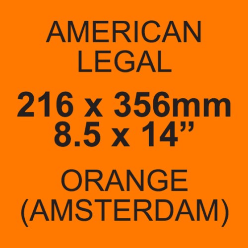 Papago Tangerine US Legal 80gsm Paper 216 x 356mm (8.5" x 14") PK500 - Cut to Order