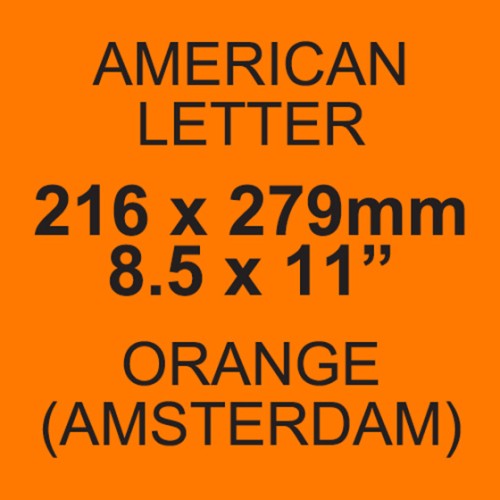 Papago Tangerine US Quarto / Letter 80gsm Paper 216 x 279mm (8.5" x 11") PK500 - Cut to Order