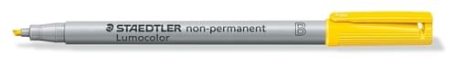 *SINGLE* Staedtler Lumocolor Broad Non-Permanent YELLOW