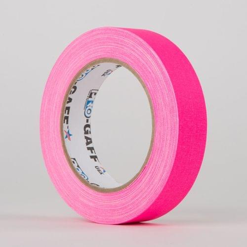 ProGaff Camera Tape 24mmx25yds (1 inch) Fluorescent Pink
