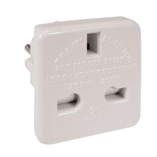 UK to Europe (Schuko) Travel Adaptor