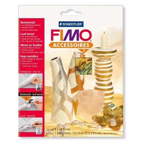 Staedtler FIMO 8781 Easy Metal Gold Sheets Pack 10