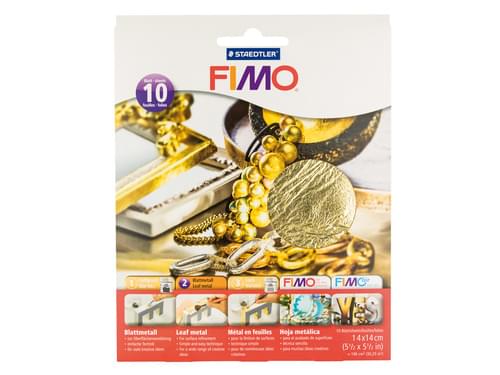 Staedtler FIMO 8781 Easy Metal Gold Sheets Pack 10
