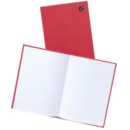 *SINGLE* 5 Star Manuscript Book Casebound 70gsm Ruled 192 Pages A5