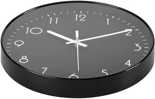 *PRE-LOVED* Easy To Read Large Number Black 30CM Wall Clock
