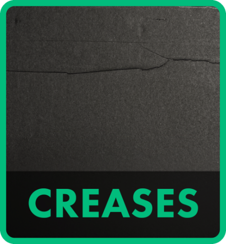 Creases in foamboard