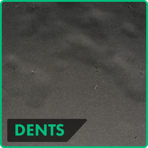 Dents in foamboard