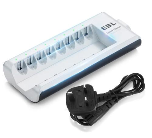 EBL Upgraded 8 Bays AA AAA Battery Charger