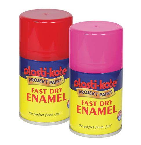PLASTIKOTE ENAMEL SPRAY 100ml GLOSS WHITE 453232