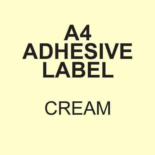 *SINGLE SHEET* A4 Label Cream