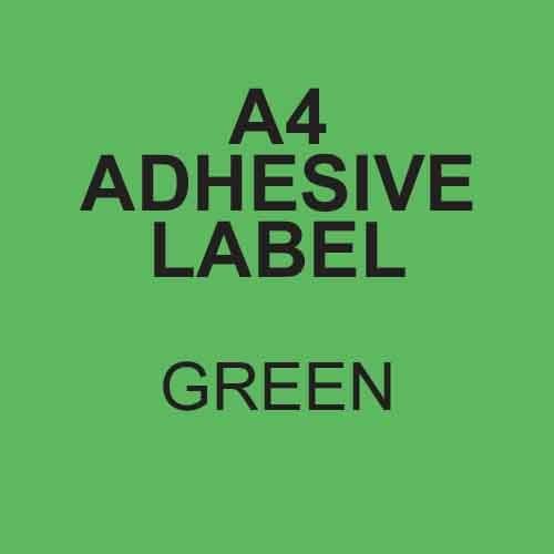 *SINGLE SHEET* A4 Label Green