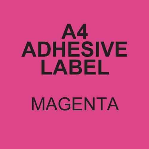 *SINGLE SHEET* A4 Label Magenta