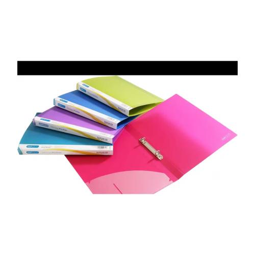 *PRE-LOVED* Rapesco 25mm Ring Binder Polypropylene A4 2-Ring Assorted Colours Pack 10 Ref 0716