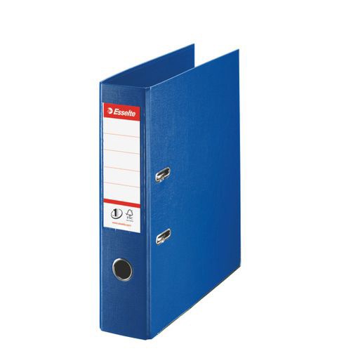 *PRE-LOVED* *SINGLE* Esselte No.1 Lever Arch File Polypropylene A4 75mm Spine Width Navy Blue (Non-Returnable)