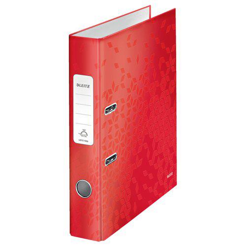 *PRE-LOVED* *SINGLE* Leitz Lever Arch File 180 WOW A4 50mm Red 