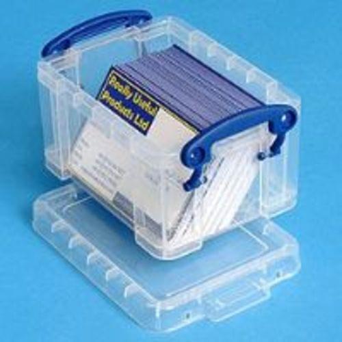 Really Useful 0.3 Litre Clear Storage Box (W85 x D120 x H65 mm)