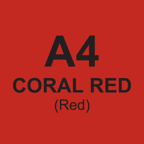 Papago Coral Red A4 80gsm [Pack 500]