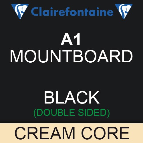 *SINGLE* Goldline Mounting Board A1 1250micron Black GMB-127