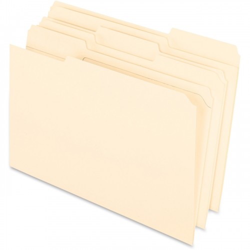 *US IMPORT* Reinforced Top 3 Tab File Folders, 11 point Kraft, 1/3 Cut, Legal, 100/Box