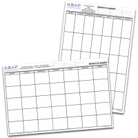ASAP Distribution Laminated Monthly Planner Landscape/Portrait 900mm x 600mm (Double Sided)