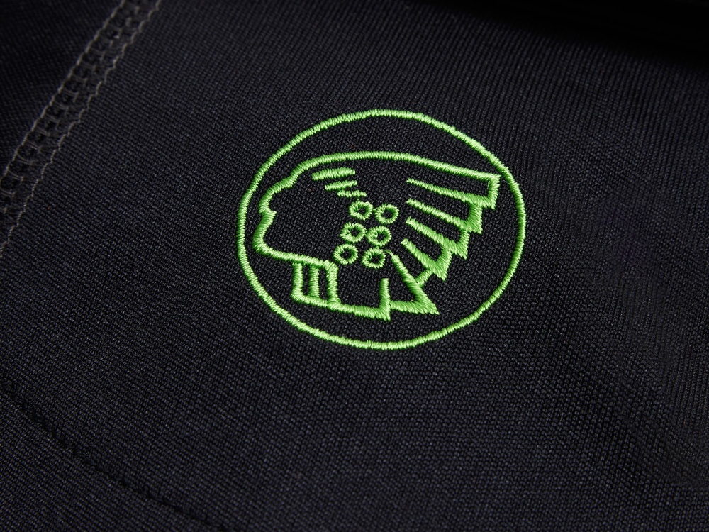Langley Black Performance Polo Shirt - L (41/43in)