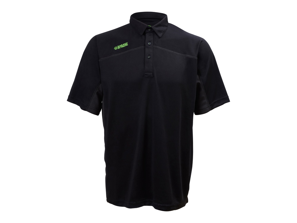 Langley Black Performance Polo Shirt - L (41/43in)