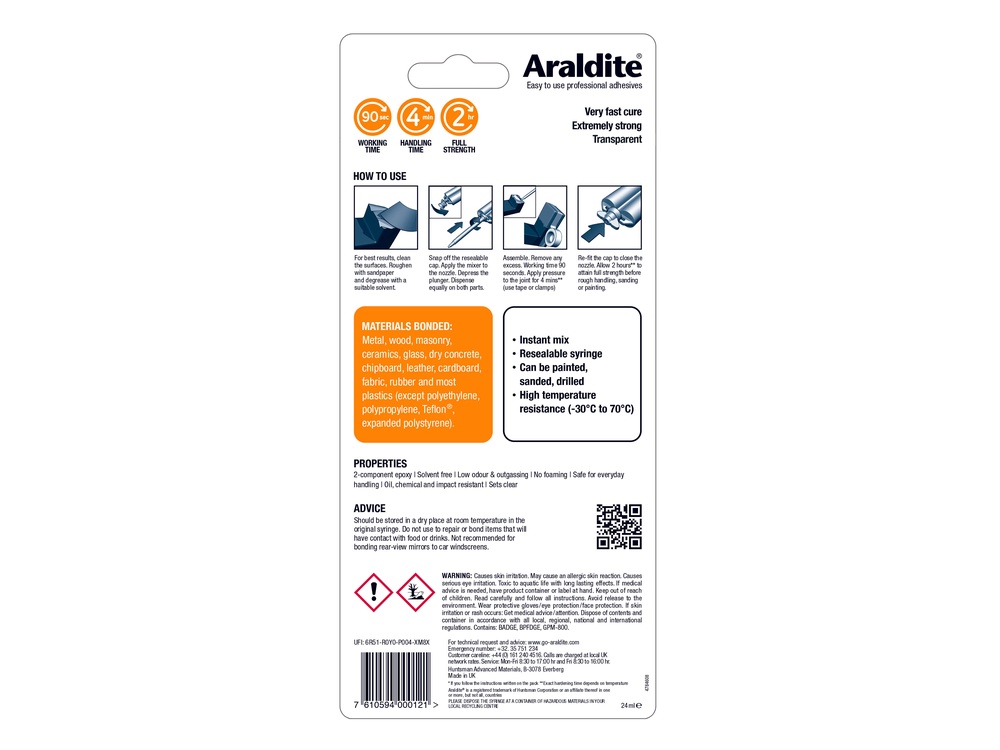 Instant Epoxy Syringe 24ml
