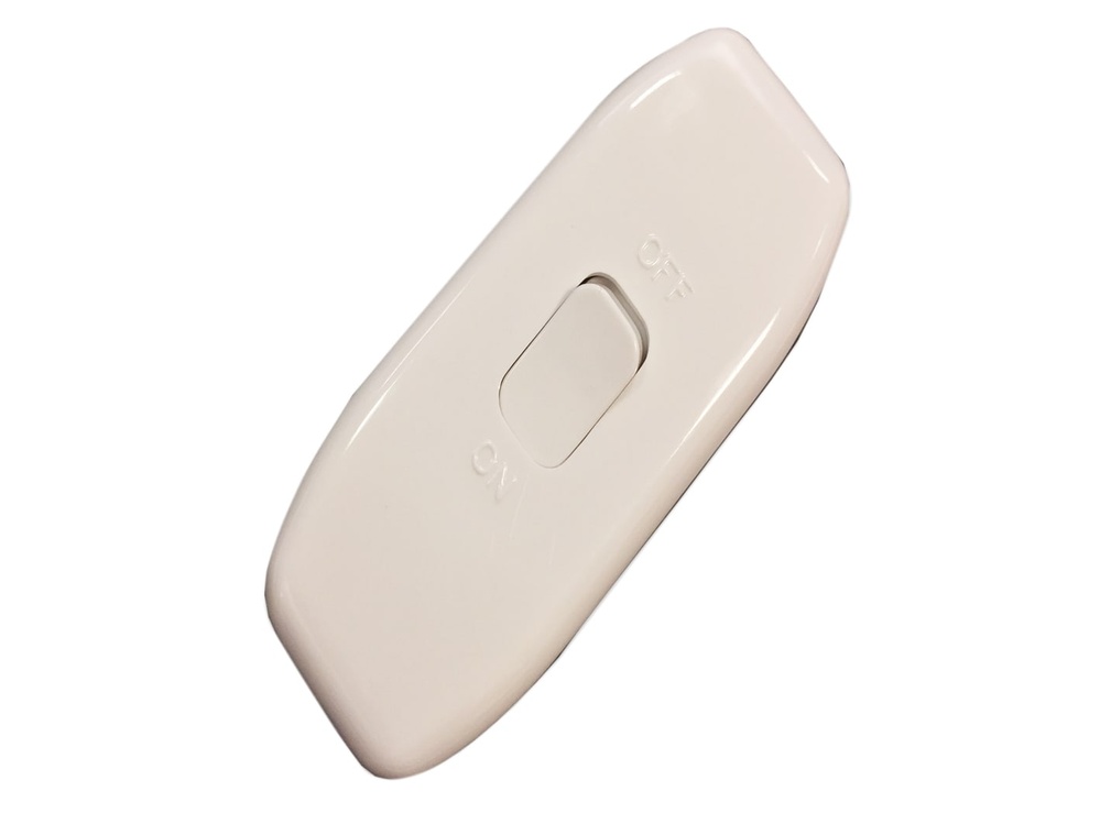 3 Core Through Switch 6A White