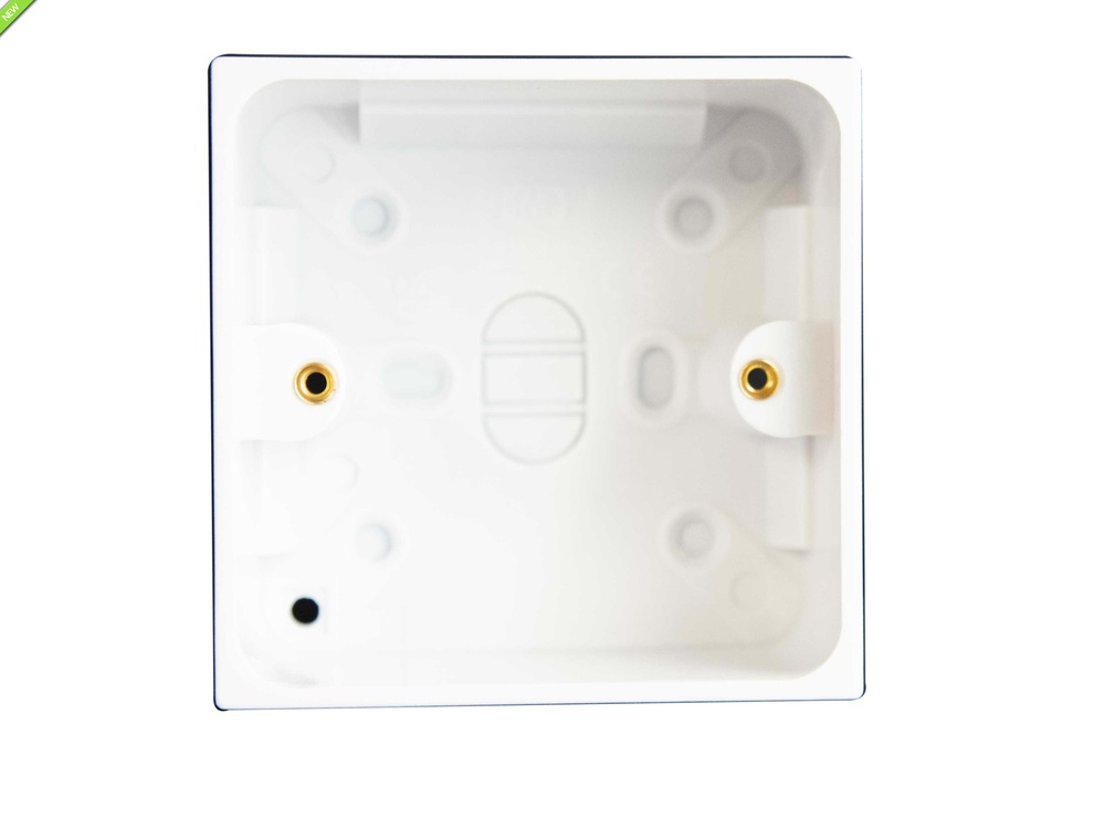 Pattress Box with Earth 1-Gang 45mm