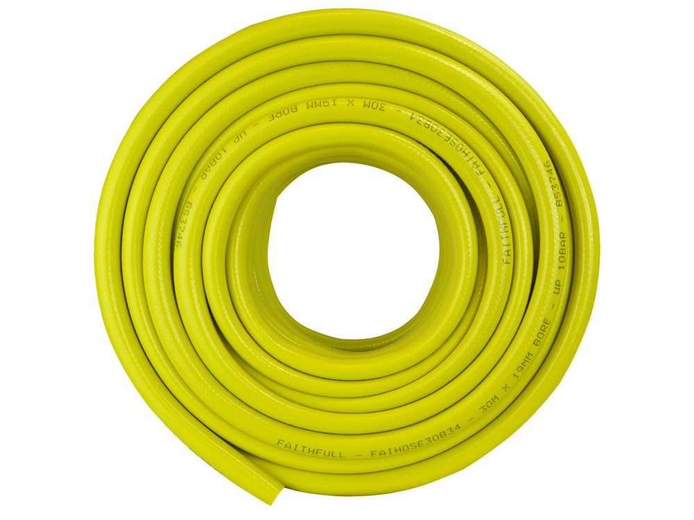 Heavy-Duty Reinforced Builder's Hose 30m 19mm (3/4in) Diameter