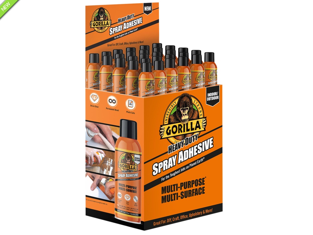 Heavy-Duty Spray Adhesive Display Cube