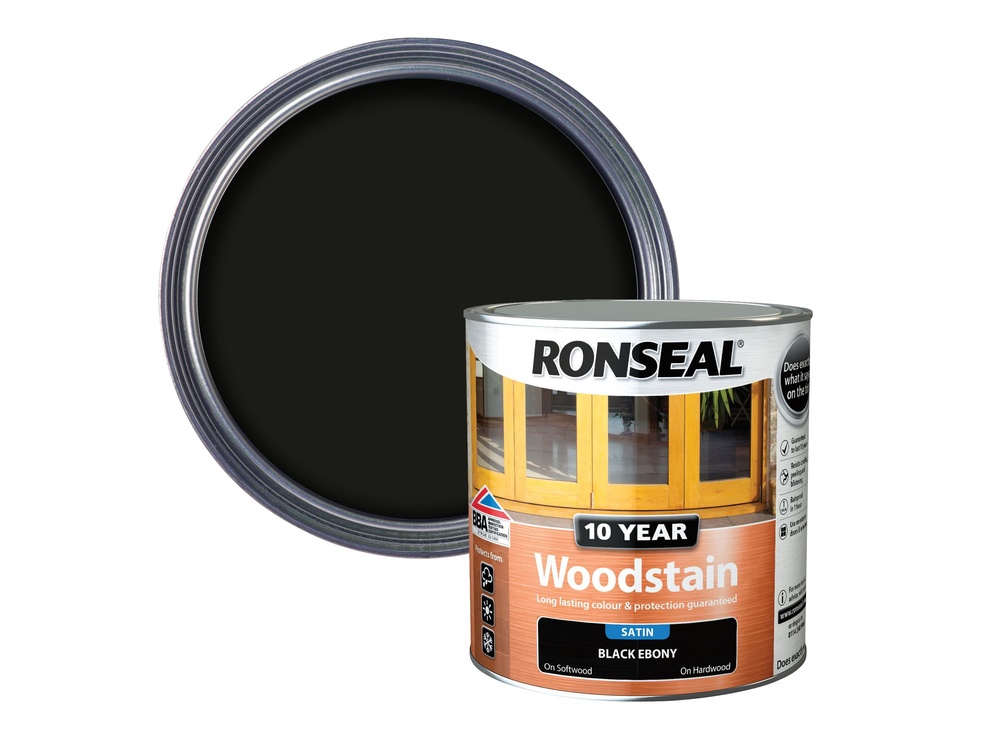 10 Year Woodstain Ebony 2.5 litre