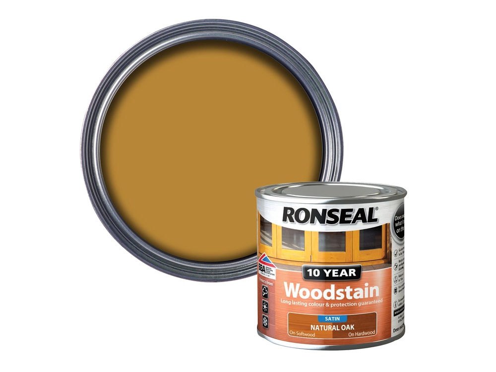 10 Year Woodstain Natural Oak 250ml