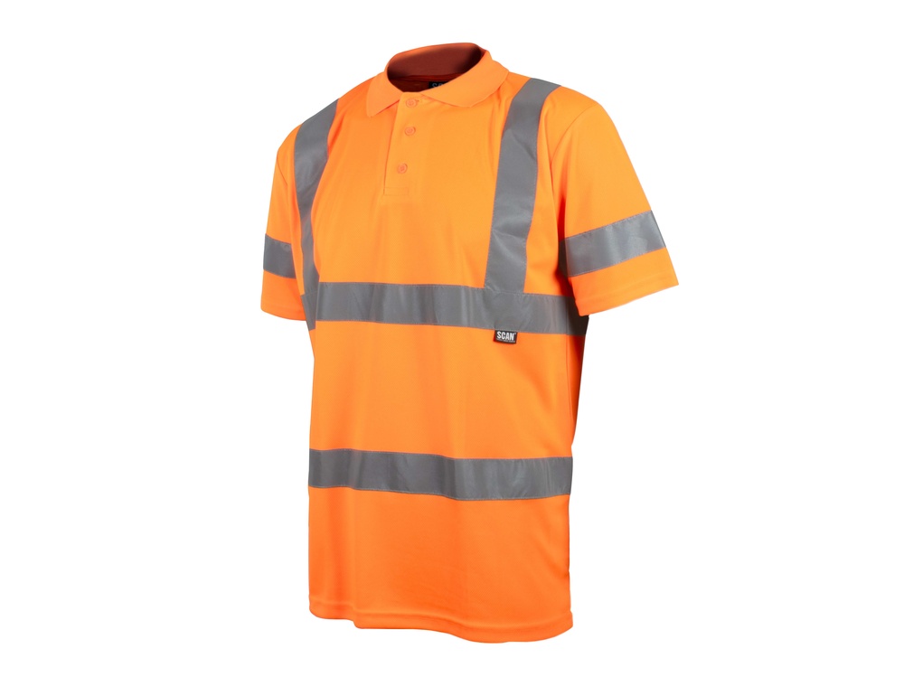 Hi-Vis Polo Shirt Orange - L (42in)