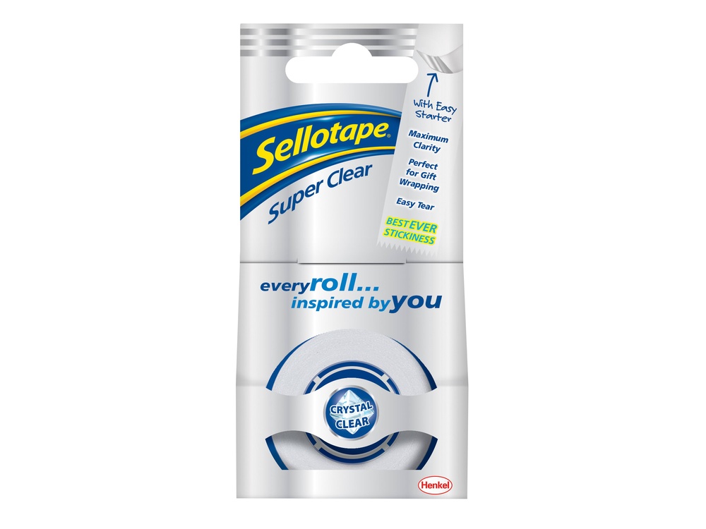 Super Clear Sticky Tape - 1 Roll 18mm x 25m