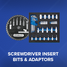 Screwdriver Insert Bits & Adaptors