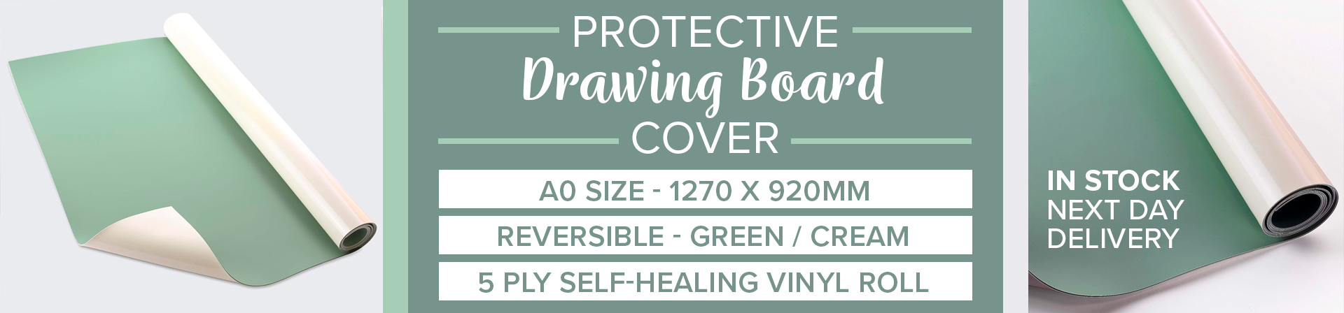Protective drawing board cover for art departments and design studios
