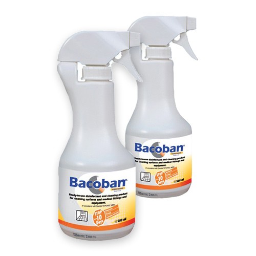 Bacoban Ready-to-Use Disinfectant and Cleaning Spray (2 x 500ml)